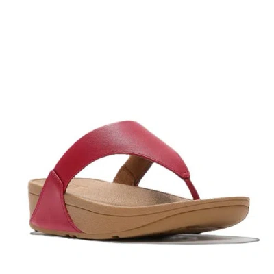 Fitflop Lulu Leather Toe Post Sandals In Brown