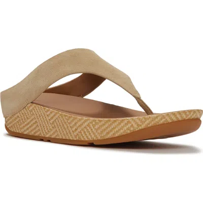 Fitflop Lulu Lux Graphic Tp Sandal In Brown
