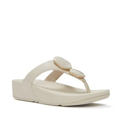 Fitflop Woman Sandals Off White Size 8 Synthetic Material