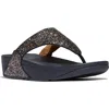 Fitflop Lulu Multi Tonal Glitter Toe Post Sandals In Blue