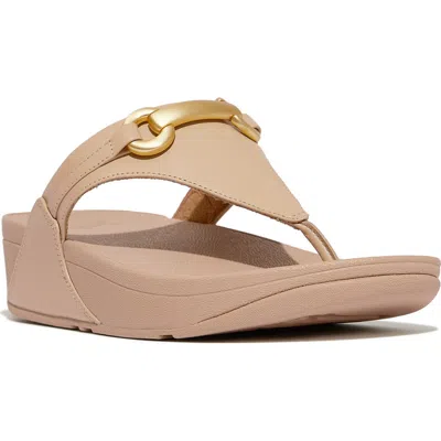 Fitflop Lulu Platform Wedge Flip Flop In Brown
