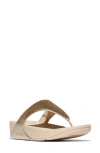 Fitflop Lulu Sequin Flip Flop In Platino