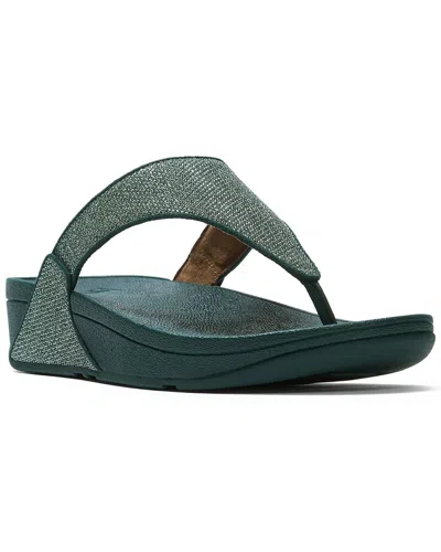 Fitflop Lulu Shimmerglitz Toe-post Sandals In Animal Print