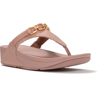 Fitflop Lulu Square-chain Tp Sandal In Purple