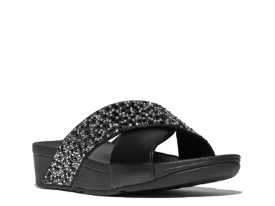 Fitflop Lulu Wedge Sandal In Black