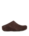 Fitflop Man Mules & Clogs Chocolate Brown Size 9 Leather In Brown