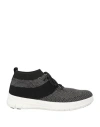Fitflop Man Sneakers Black Size 9 Textile Fibers In Black