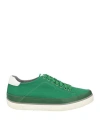 Fitflop Man Sneakers Green Size 12 Textile Fibers, Leather In Green