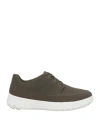 Fitflop Man Sneakers Military Green Size 9 Textile Fibers In Green