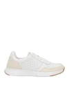 Fitflop Man Sneakers Off White Size 9 Leather In Off White