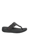Fitflop Man Thong Sandal Black Size 9 Soft Leather