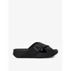 FITFLOP SURFER CROSS-STRAP LEATHER SANDALS