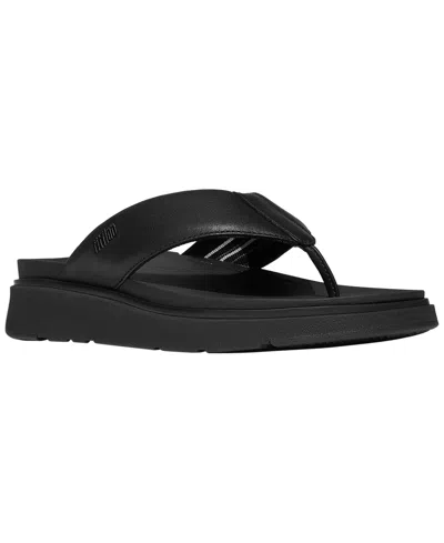 Fitflop Men's Round Toe Flip-flop Sandals In Black