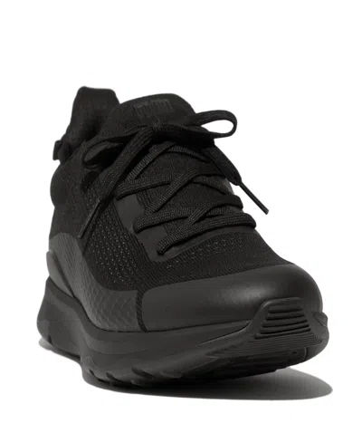 Fitflop Men's Vitamin Ffx Knit Sports Sneakers In Black