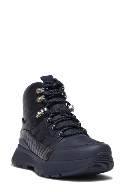 Fitflop Neo-d-hyker Leather Hiking Boot In Blue