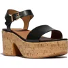 Fitflop Platfforms Ankle Strap Platform Wedge Sandal In Black