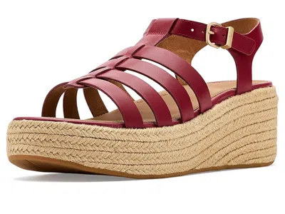 Fitflop Platfforms Espadr. Leather Fisherman Wedge Sandals