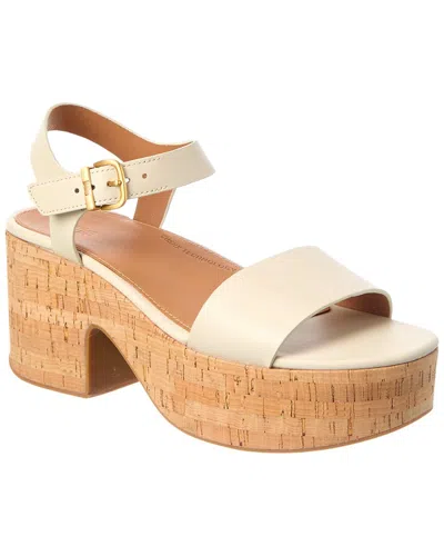 Fitflop Platfforms Leather Sandals In Neutral
