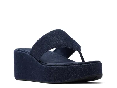 Fitflop Platfforms Platform Wedge Sandal In Blue