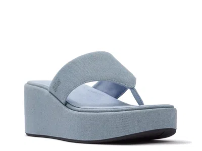 Fitflop Platfforms Platform Wedge Sandal In Blue
