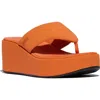 Fitflop Platfforms Wedge Toe Post Sandal In Satsuma
