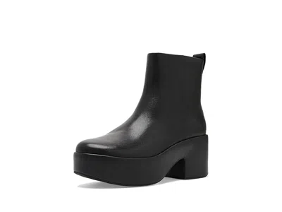 Fitflop Platforms Leather Heeled Ankle Boots Women's Boots All Black: 8 M (b) In Blue