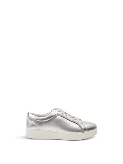 Fitflop Rally Crystal-trim Trainers In Silver