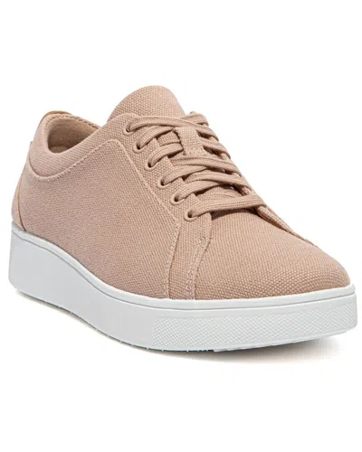 FITFLOP RALLY LEATHER-TRIM SNEAKER