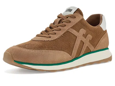 Fitflop Retro-q Ff Cord Trainers Women's Shoes Terracotta Tan: 11 M (b), Textile In Brown