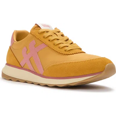 Fitflop Retro-q Ff Fabric Suede Sneakers In Brown