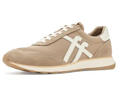 Fitflop Retro-q Ff Fabric Suede Sneakers In Brown