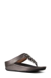 Fitflop Rumba Beaded Fringe Wedge Sandal