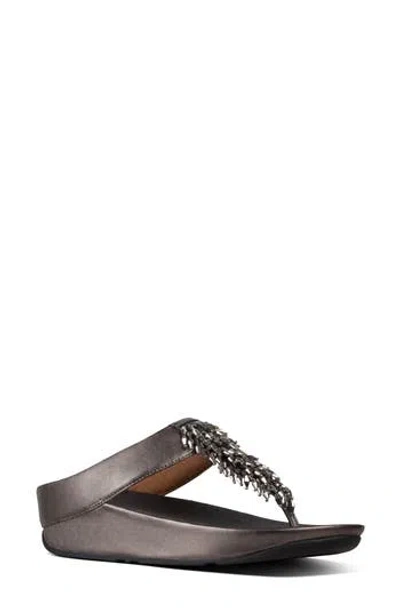 Fitflop Rumba Beaded Fringe Wedge Sandal