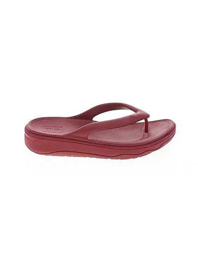 Pre-owned Fitflop Sandals In Burgundy