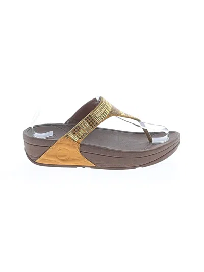 Pre-owned Fitflop Sandals In Yellow