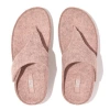 Fitflop Shuv E01 Fr7-137 Toe Post Sandals Women's Beige Adjustable Felt Comfort
