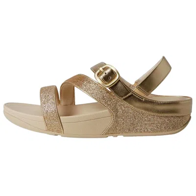 Fitflop Skinny Ii Glitterdust Z-strap Sandals Platino Jl8-675-050 Women's In Multi