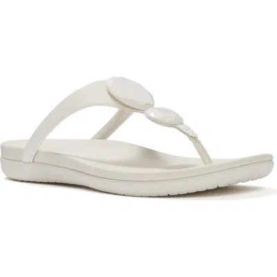Fitflop Solay Glossy-disc Toe-post In White