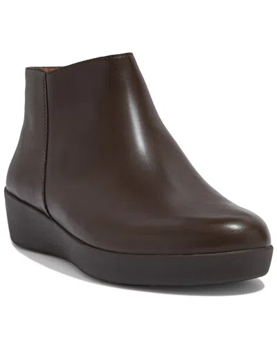 Fitflop Sumi Leather Bootie In Brown
