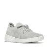 Fitflop Super-q Knit Slip-on Laced Sneakers In Gray