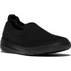 Fitflop Super-q Knit Slip-on Sneaker In All Black