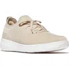 Fitflop Super-q Knit Sneaker In Paris Beige