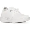 Fitflop Super-q Knit Sneaker In Urban White