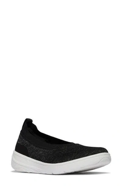 Fitflop Super-q Knit Ballet Flat In Black