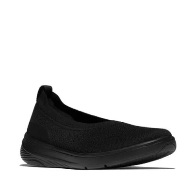 Fitflop Woman Ballet Flats Black Size 8 Textile Fibers