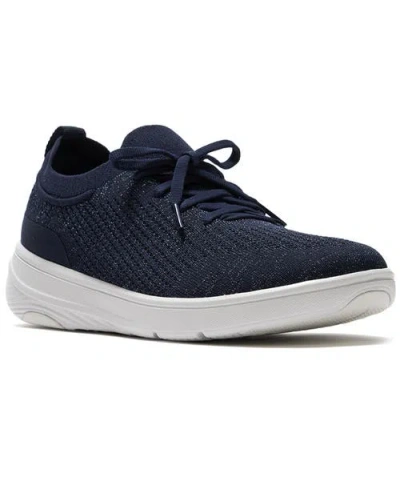 Fitflop Super-q Knit Slip-on Sneakers In Blue