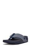 Fitflop Surfa™ Flip Flop In Midnight Navy/tiptoe Grey