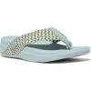 Fitflop Surfa Flip Flop In Mint Blue Multi