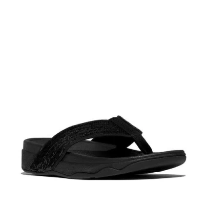 Fitflop Surfa Sequin Toe-post Sandals In Multi