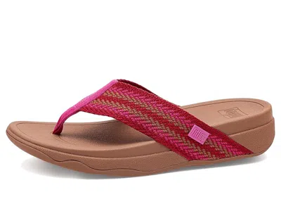 Fitflop Surfa Stripe-webbing Toe-post Sandals In Multi